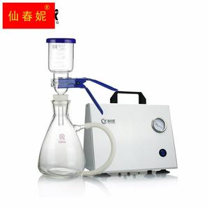 悦成 玻璃过滤器 滤膜过滤装置 上嘴抽滤瓶水系有机流动相液体过滤套装砂芯过滤抽滤负压泵溶剂过滤器