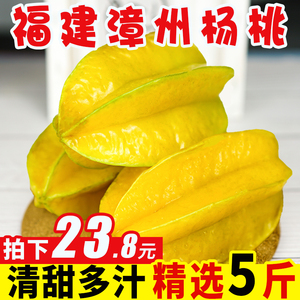现货当季甜杨桃热带水果5斤装扬桃新鲜大果应季洋桃整箱3