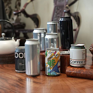 易拉罐空罐啤酒罐定制透明塑料罐铝杯铝罐铝瓶饮料奶茶咖啡汽水罐
