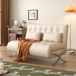 折叠沙发床两用坐卧客厅小户型五档调节北欧单人多功能巴塞罗那椅