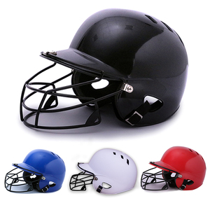 棒球打击头盔垒球捕手护具保护头护脸 棒垒球儿童成人款白色防护