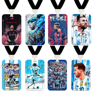 世界杯足球阿根廷国家队Messi梅西10号球衣校园厂牌学生公交卡套