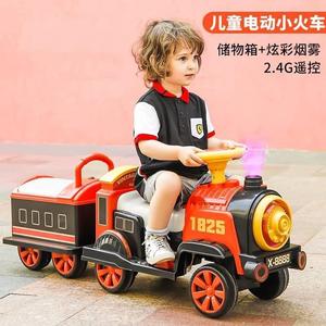 玩具车儿童可坐人载人电动复古小火车玩具轨道宝宝汽车女孩男孩6