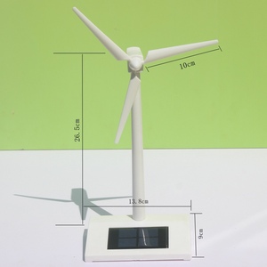 太阳能风车模型风力发电机科学发现探究仪摆件diy小实验摆件沙盘
