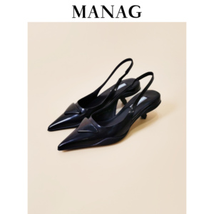 Manag wox精致女性/品味生活 尖头猫跟凉鞋