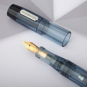 MAJOHN末匠C3透明有机玻璃树脂钢笔防滚无夹简约款学生练字彩墨铱金笔