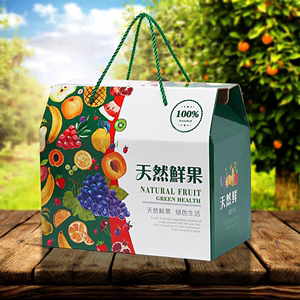 鲜果通用包装盒水果礼盒装苹果梨橙子瓦楞手提纸箱现货速发可定制