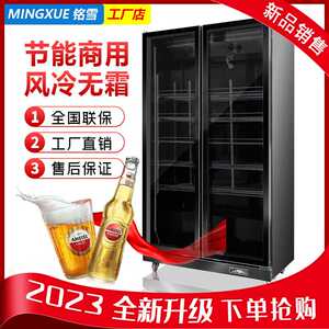 铭雪啤酒柜单门立式饮料柜双门冰柜铜管冷藏柜展示柜保鲜柜玻璃门