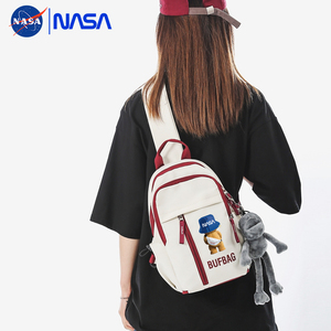 NASA联名潮牌胸包女运动多功能小背包休闲简约学生男单肩包斜挎包