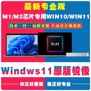 MAC苹果 M1/M2芯片专用win10ARM镜像纯净ISO文件PD虚拟机专业版