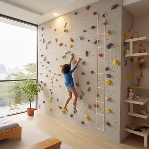 攀岩墙儿童家用室内攀爬墙幼儿园家庭定制攀岩板岩点儿童房攀岩墙