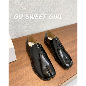 GO SWEET GIRL & 大猪蹄子~平底玛丽珍鞋单鞋女春秋小皮鞋分趾鞋