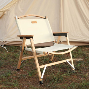 山之客户外实木克米特折叠椅加固型款榉木椅加厚露营全拆克米特椅