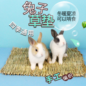 宠物草垫保暖脚垫兔子龙猫荷兰猪垫子稻草垫天然舒适牧草用品