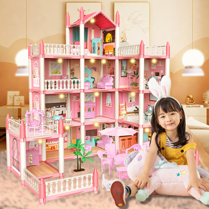 别墅过家家玩具娃娃屋大城堡房子女孩儿童小公主拼装益智套装礼物