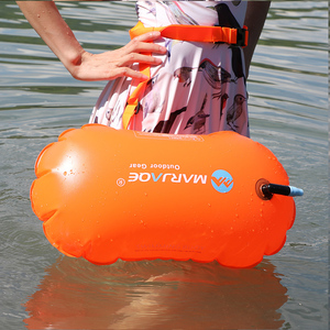 YANYNGS充气游泳浮漂跟屁虫单气囊加厚浮潜救生游泳浮标专业浮具