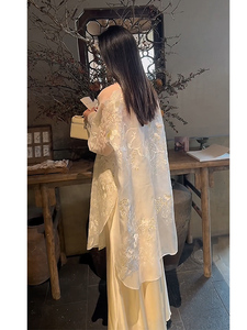 【送运费险+现货】新中式中长款衬衫半身裙两件套女2024春夏套装