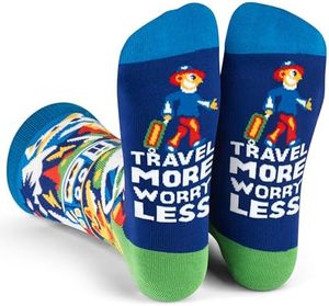 Crazy Socks for Men and Women who Love Activities - Travel
