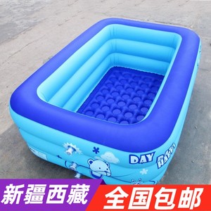乌市发货游泳桶送泳圈充气儿童游泳池家用小孩洗澡浴盆婴儿宝宝室