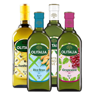 olitalia奥尼葡萄籽油米糠油橄榄油葵花籽油1L*4瓶进口食用油组合