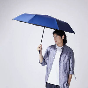 悠启（UREVO）雨伞旋转式抗风晴雨伞自动开合纯色大号三折隔热宝