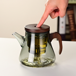 飘逸杯耐高温泡茶壶加厚玻璃滤茶器2024新款茶水分离家用泡茶杯