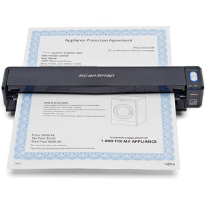 富士通（Fujitsu）ix100扫描仪A4高清彩色单面便携扫描笔ix100（