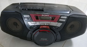 二手 SONY/索尼 G50 手提CD机卡带磁带录音机AM/FM收音机古董