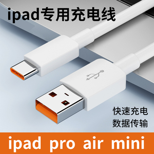 适用苹果平板ipad充电线pro11电脑数据线传输双typec快充接口USB连接air4刷机mini6升级充电12.9寸5