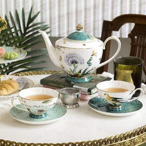 春秋燕语田园风骨瓷咖啡杯欧式小奢华美式复古英式下午茶茶具套装