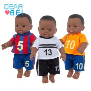 娃娃玩具仿真儿童洋非洲黑人婴儿宝宝篮球厘米软胶带公仔会洗澡发