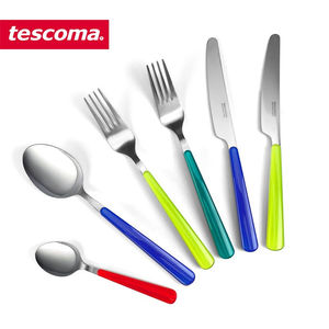 tescoma食品级不锈钢刀叉勺欧式西餐餐具牛排刀叉勺多色选择汤匙*