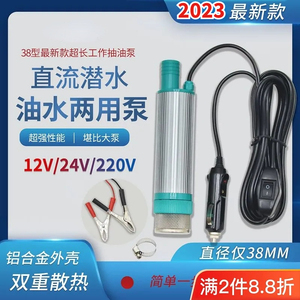 电动抽油泵便携式12v24v48v60v车载柴油自吸式220v小型大流量抽水