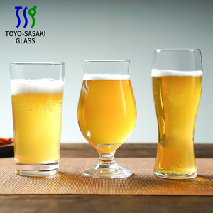 晚酌的流派啤酒杯日本进口东洋佐佐木无铅玻璃啤酒杯强化薄款酒杯