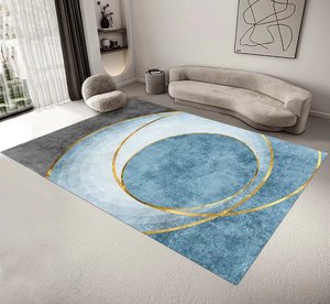 客厅地毯茶几毯卧室坐垫家用天津大面积长方形地垫欧美现代简约风