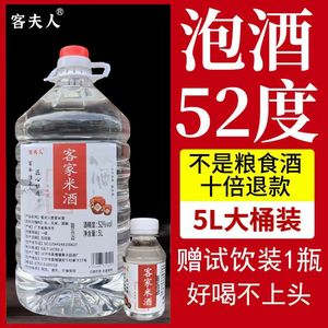 广东米酒客家米酒52度纯粮食酒高度米香型泡青梅酒药材酒专用桶装