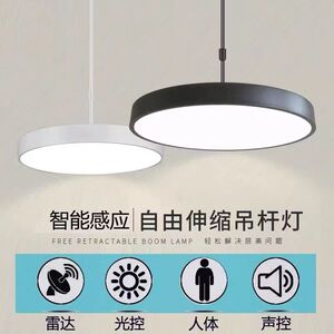 led声控灯过走廊具公共楼道梯车库玄关门口自动雷达人体感应吊灯