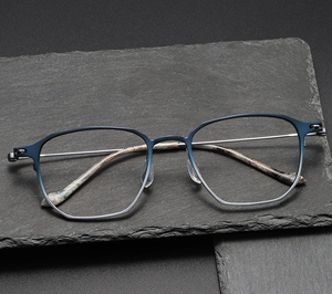同款商务眼镜front202317时尚钛板男士方框近视眼镜框