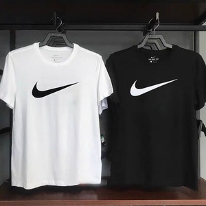 Nike耐克t恤男夏季宽松透气圆领短袖针织棉大勾半袖上衣DC5095