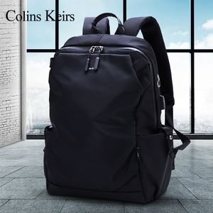 Colins Keirs双肩包男休闲旅行大容量电脑包男士商务背包轻便书包