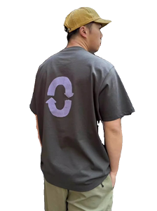 素然男士短袖2024夏新品休闲宽松透气棉混纺Logo图案T恤A1241TS05