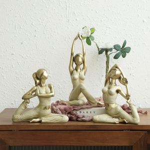 瑜伽人物摆件送朋友新人创意实用家居摆件客厅卧室瑜伽馆开业礼品