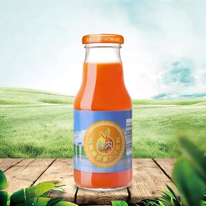 新疆神内胡萝卜汁石榴汁黑加仑汁蟠桃汁混合果蔬汁饮品238ml瓶装
