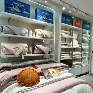 家纺店展示架货架展示柜四件套被子被芯枕芯床单喜庆床上用品展架