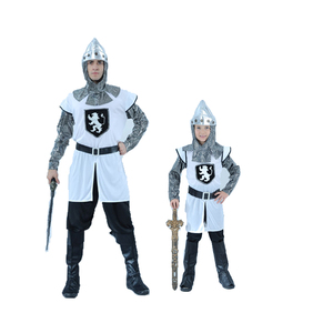 万圣节cosplay 成人男古罗马将军骑士衣服儿童斯巴达战士演出服装