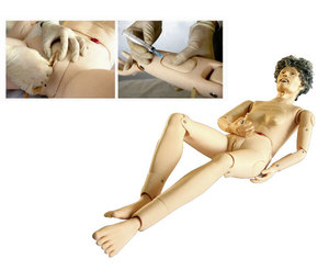 医学用高级全功能老年护理人（女性)训练人体模型模拟人导尿插管