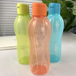 特百惠310ml/1000ml圆形依可瓶环保瓶便携子母盖水杯水杯壶1L学生