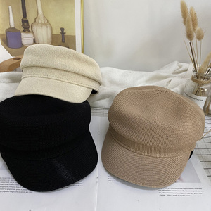 韩版针织画家帽韩国东大门代购新款复古文艺时尚出游八角帽报童帽
