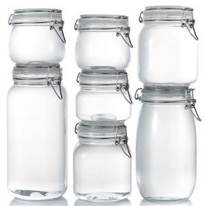 玻璃瓶密封罐子食品罐带盖透明罐头家用腌制柠檬百香果蜂蜜储物罐