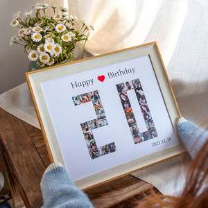 DIY couple birthday digital photo frame photo gift free phot